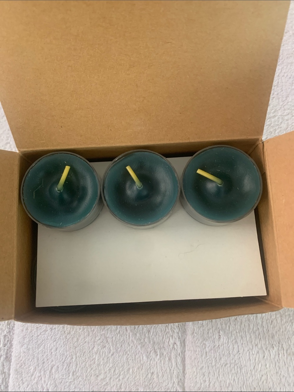 PartyLite Tea-lights partial box of 9 Balsam Pine - new! - Picture 5 of 7